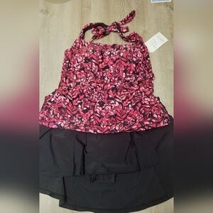 Time and Tru Women's Floral Tankini